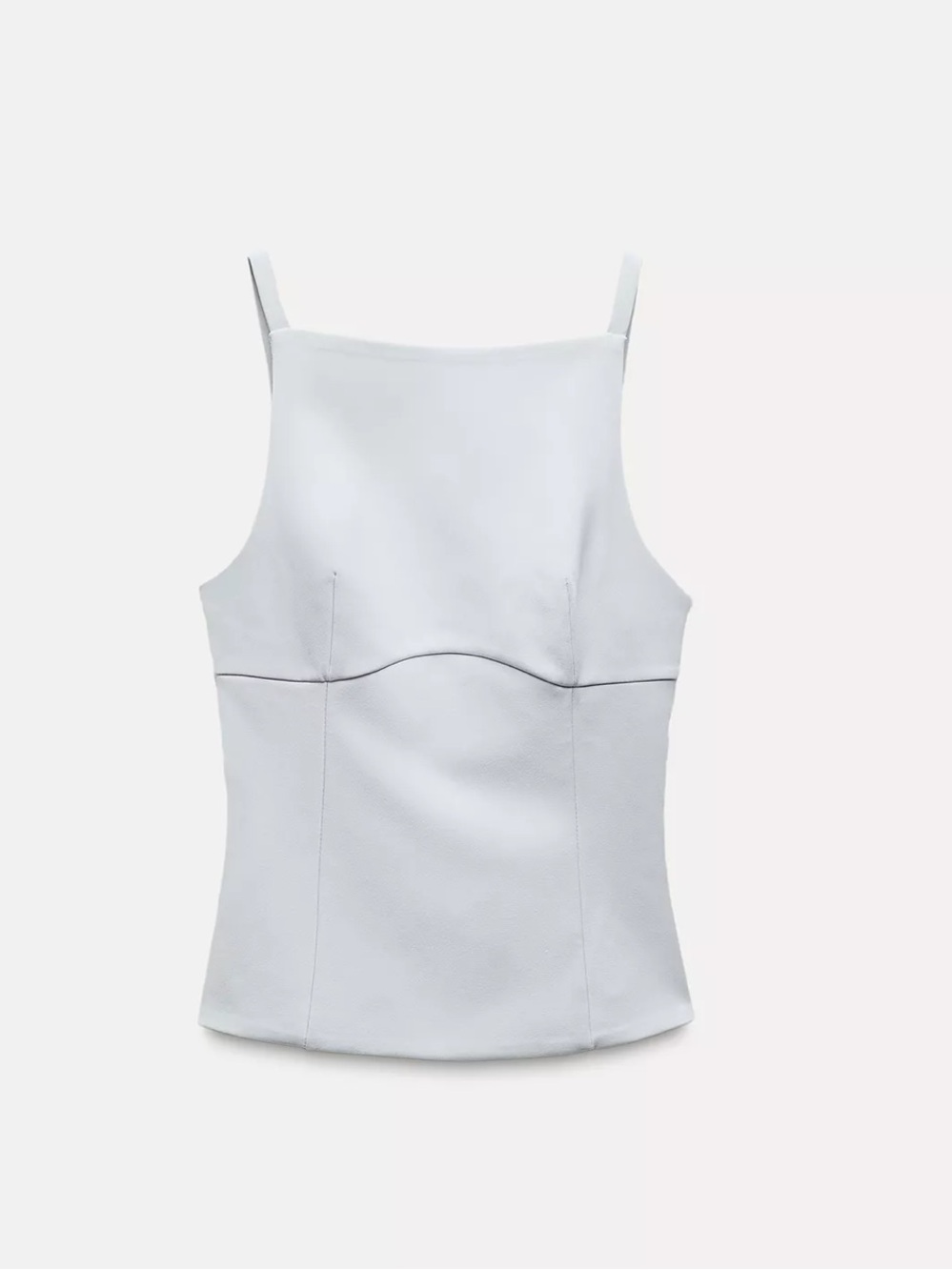 Baby blue Zara top with bows